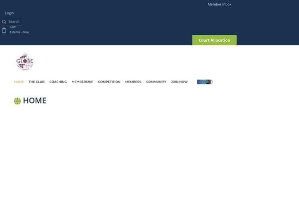 Tennisclub theme site design template sample