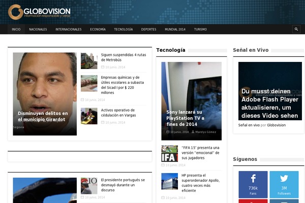SevenMag website example screenshot