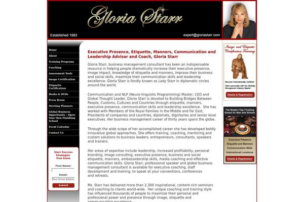 gloriastarr.com site used Starr