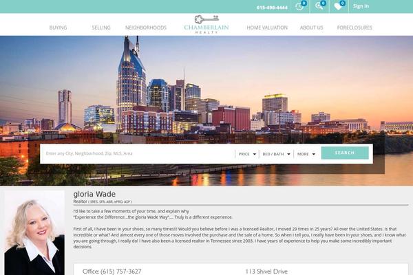 gloriawade.com site used Theme6a