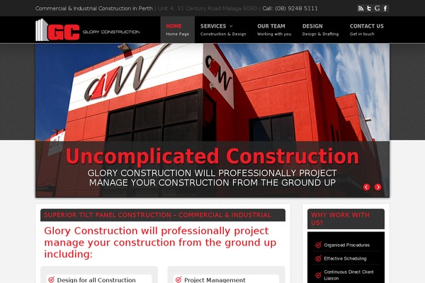 gloryconstruction.com.au site used S5_new_vision