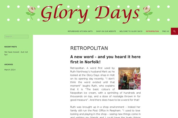 glorydays.co site used Pagelines Child