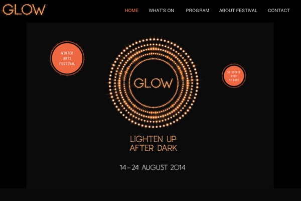 glowfestival.com.au site used Eventory