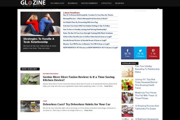glozine.com site used Osage