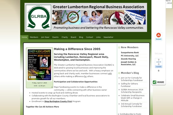 glrba.org site used Blend