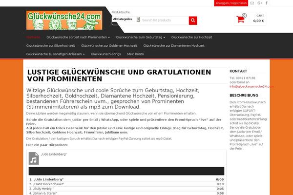 glueckwuensche24.com site used Alpha Store
