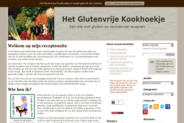 glutenvrijkookhoekje.nl site used Toujours