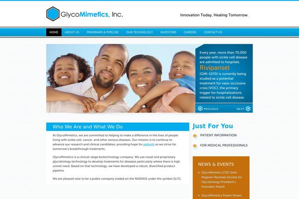 glycomimetics.com site used Glyco-2018