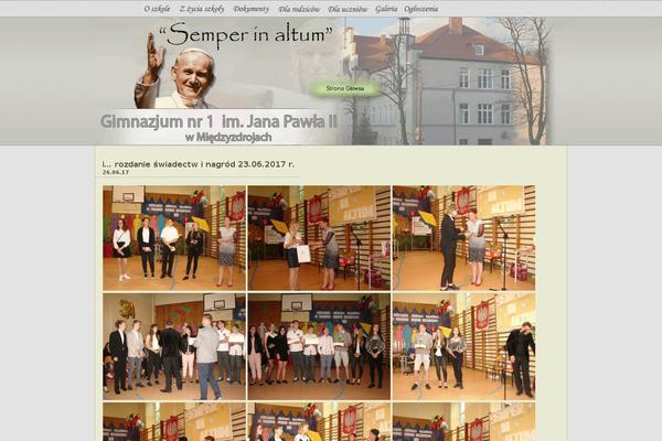 WordPress website example screenshot