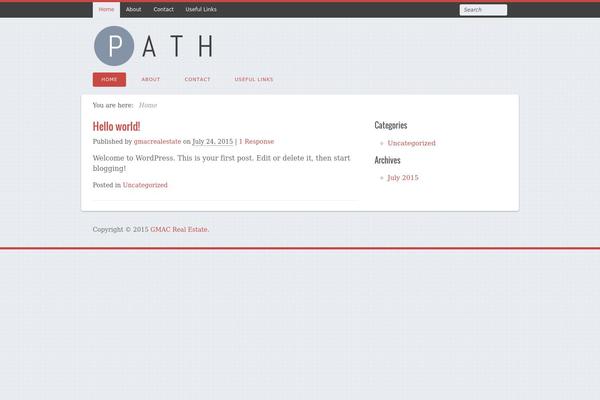 Path theme site design template sample