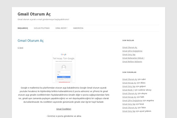 Twenty Twelve theme site design template sample