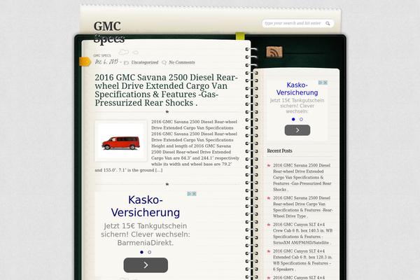 gmcspecs.info site used Diary