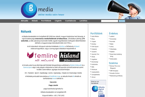 Gmedia theme site design template sample