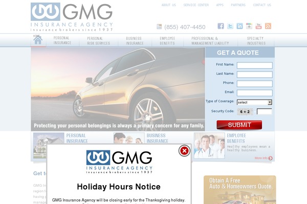 gmgins.com site used Gmg