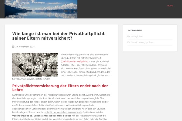 WordPress website example screenshot