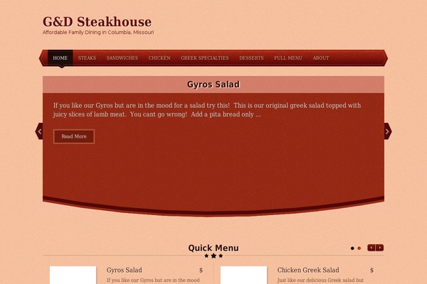 gndsteakhouse.com site used Foodilicious