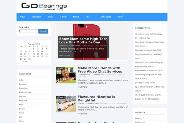 News Flash theme site design template sample