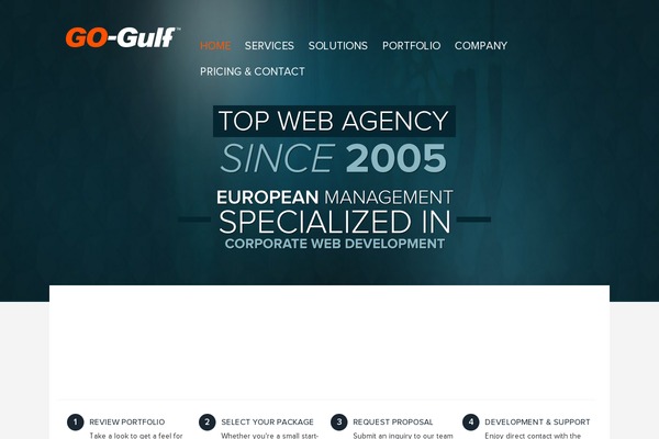 Go Gulf theme websites examples