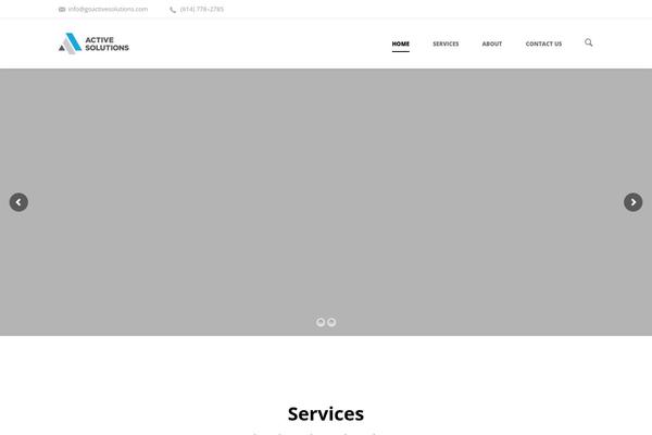 Shadow theme site design template sample