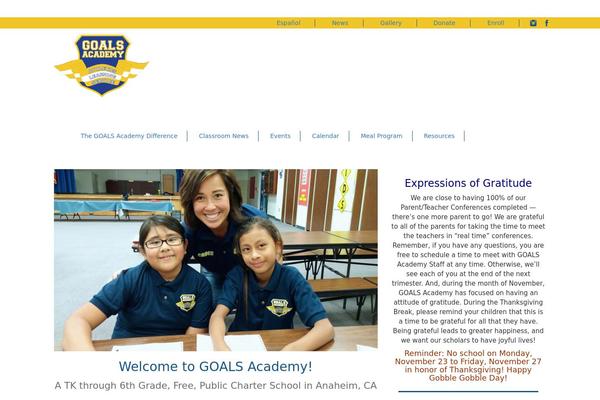 goalsacademy.us site used Bootstrap-to-wp