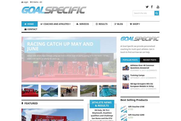 goalspecificcoaching.com site used Clock Theme