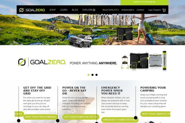 goalzero.com.au site used Goalzero