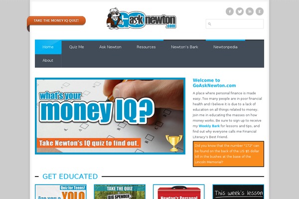 goasknewton.com site used Area53-v1.0.5