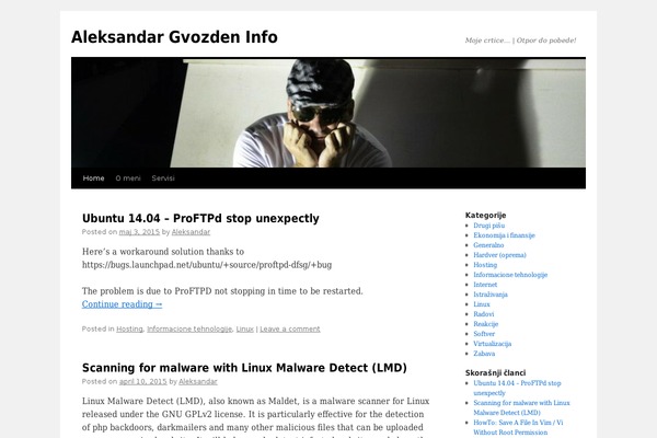 Twenty Ten theme site design template sample