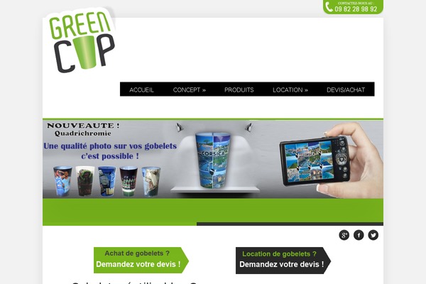 gobeletsgreencup.fr site used Greencup