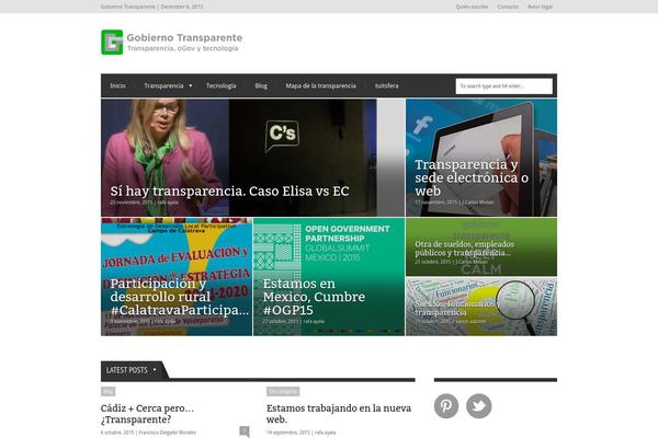 gobiernotransparente.com site used Extranews-wordpress-theme-1.4.8