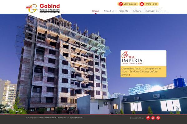 gobindbuilders.com site used Gobind