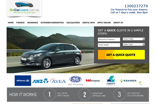 gocarloans.com.au site used Gocar