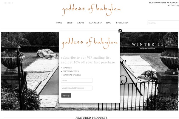 goddessofbabylonstore.com.au site used Goddessofbabylon