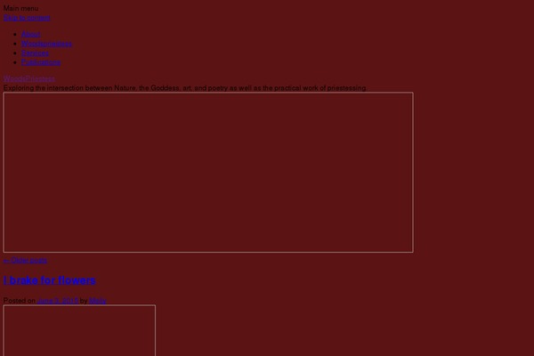 WordPress website example screenshot