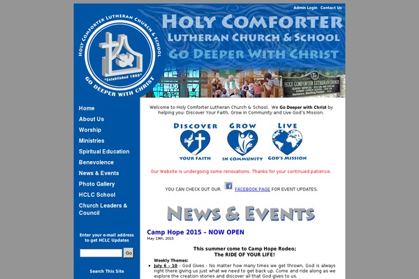 godeeperwithchrist.org site used Hclc
