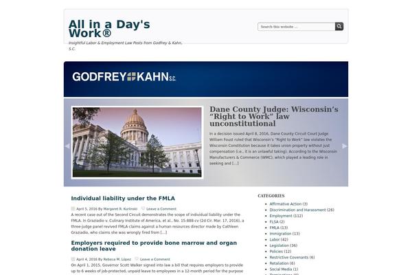 WordPress website example screenshot