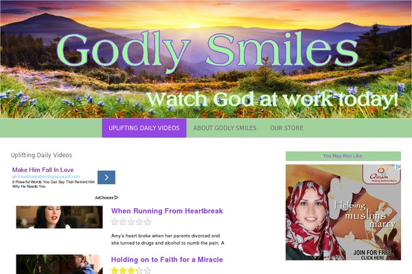 godlysmiles.com site used Wordpresscanvas