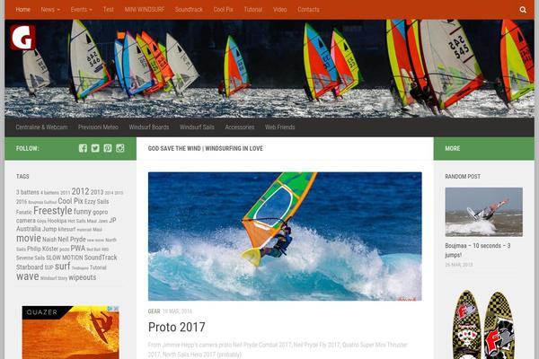 Hueman theme site design template sample