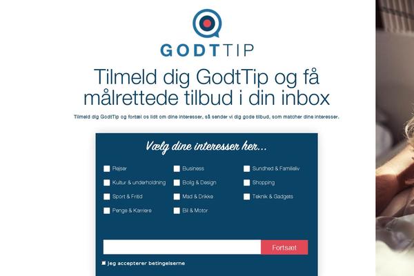 godttip.dk site used Tip
