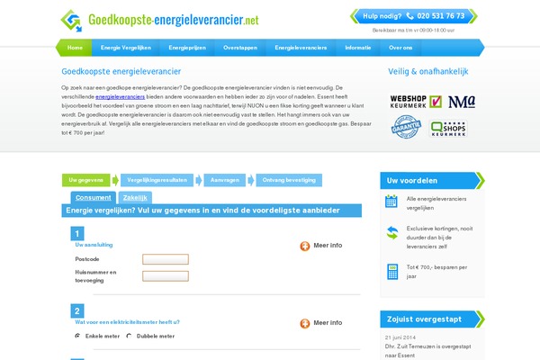 Energie theme site design template sample