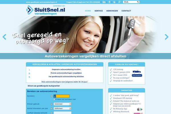 goedkope-autoverzekeringen.nl site used Sluitsnel