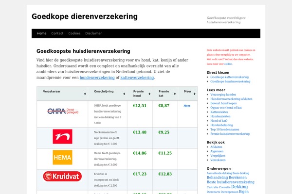 WordPress website example screenshot