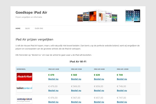 WordPress website example screenshot
