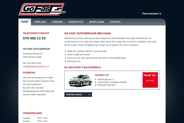 gofastautoverhuur.nl site used Studioimpact