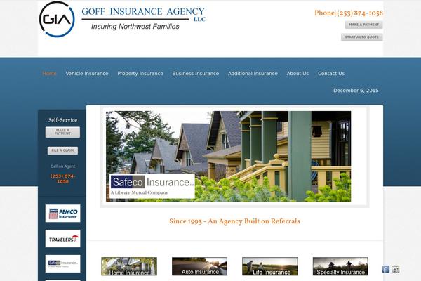 goffinsurance.com site used Education