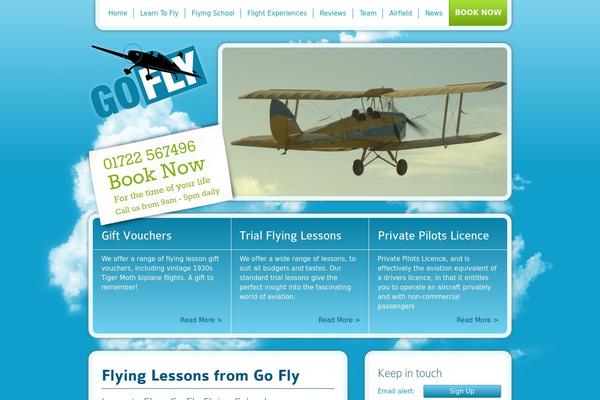 goflyuk.com site used Skydive-theme