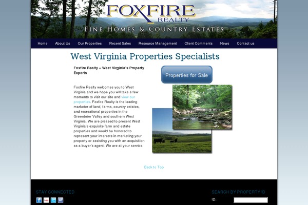 gofoxfire.com site used Foxfire