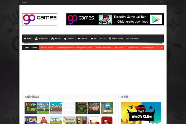 Gameleon theme site design template sample