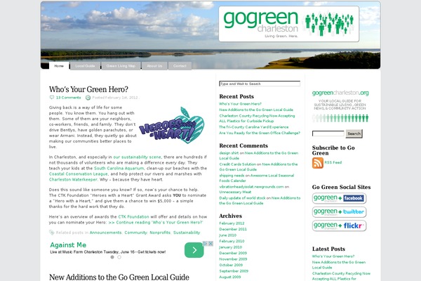 GoGreen theme site design template sample