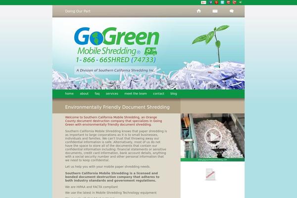 gogreenmobileshredding.com site used GoGreen